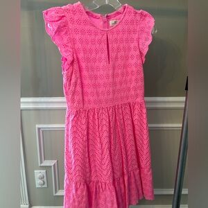 Vineyard Vines Eyelet Dress- Allamanda in Pink